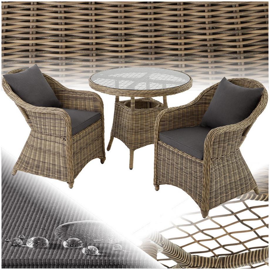 Salon de jardin ZÜRICH avec cadre en aluminium