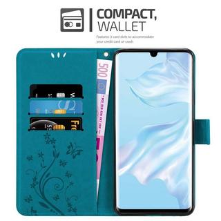 Cadorabo  Hülle für Huawei P30 PRO Blumen Design Magnetverschluss 