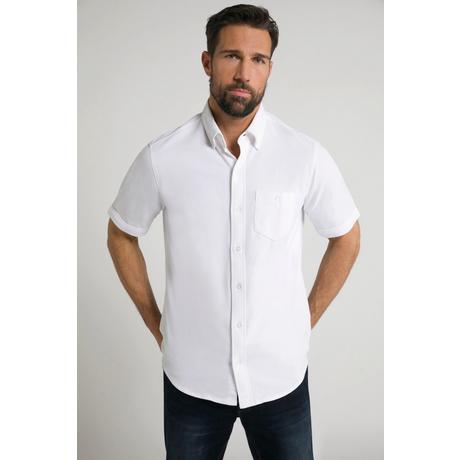 JP1880  Chemise en maille piquée avec technologie FLEXNAMIC®- manches courtes, col en dentelle - Modern Basic Fit 