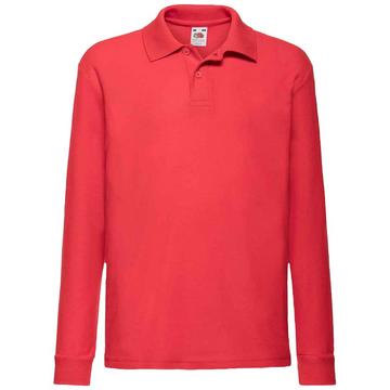 Langarm Pique Polo Shirt