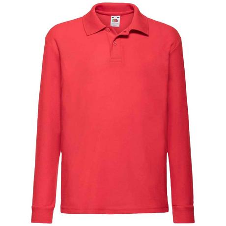 Fruit of the Loom  Langarm Pique Polo Shirt 
