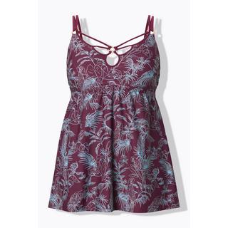 Ulla Popken Abito da Bagno Stampa Jungle Coppe Morbide Ferretto  