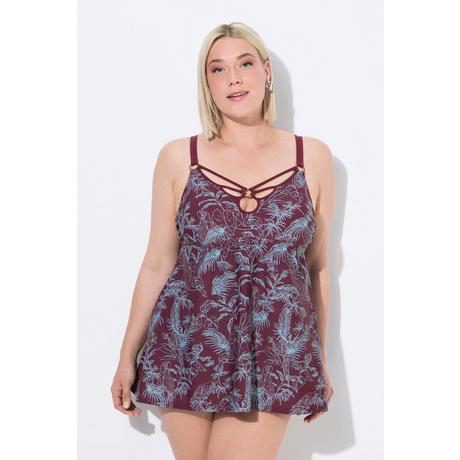 Ulla Popken Abito da Bagno Stampa Jungle Coppe Morbide Ferretto  