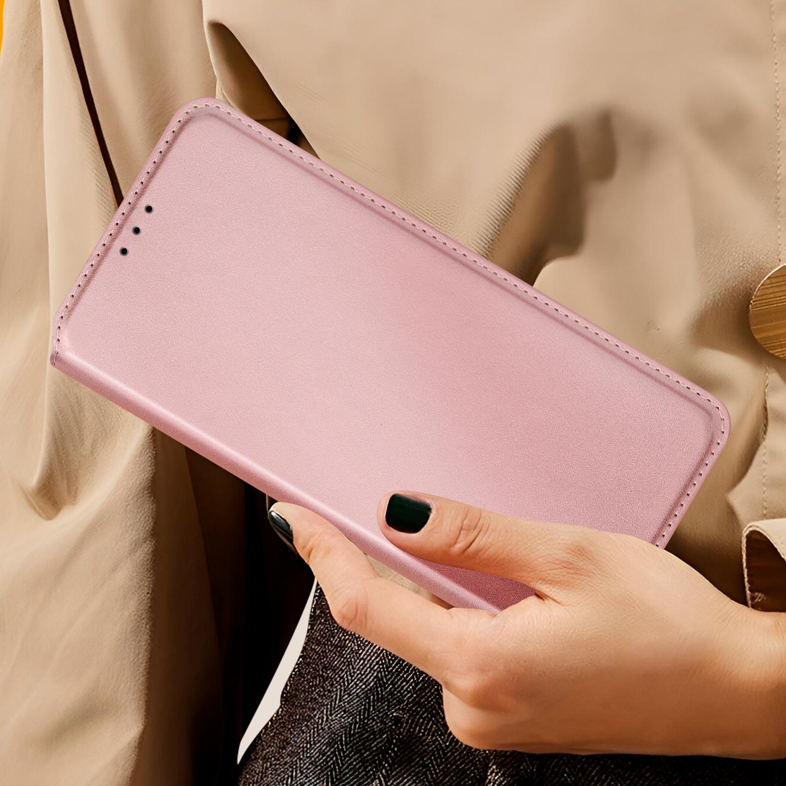 Avizar  Étui clapet Xiaomi Redmi A3 Rose Gold 