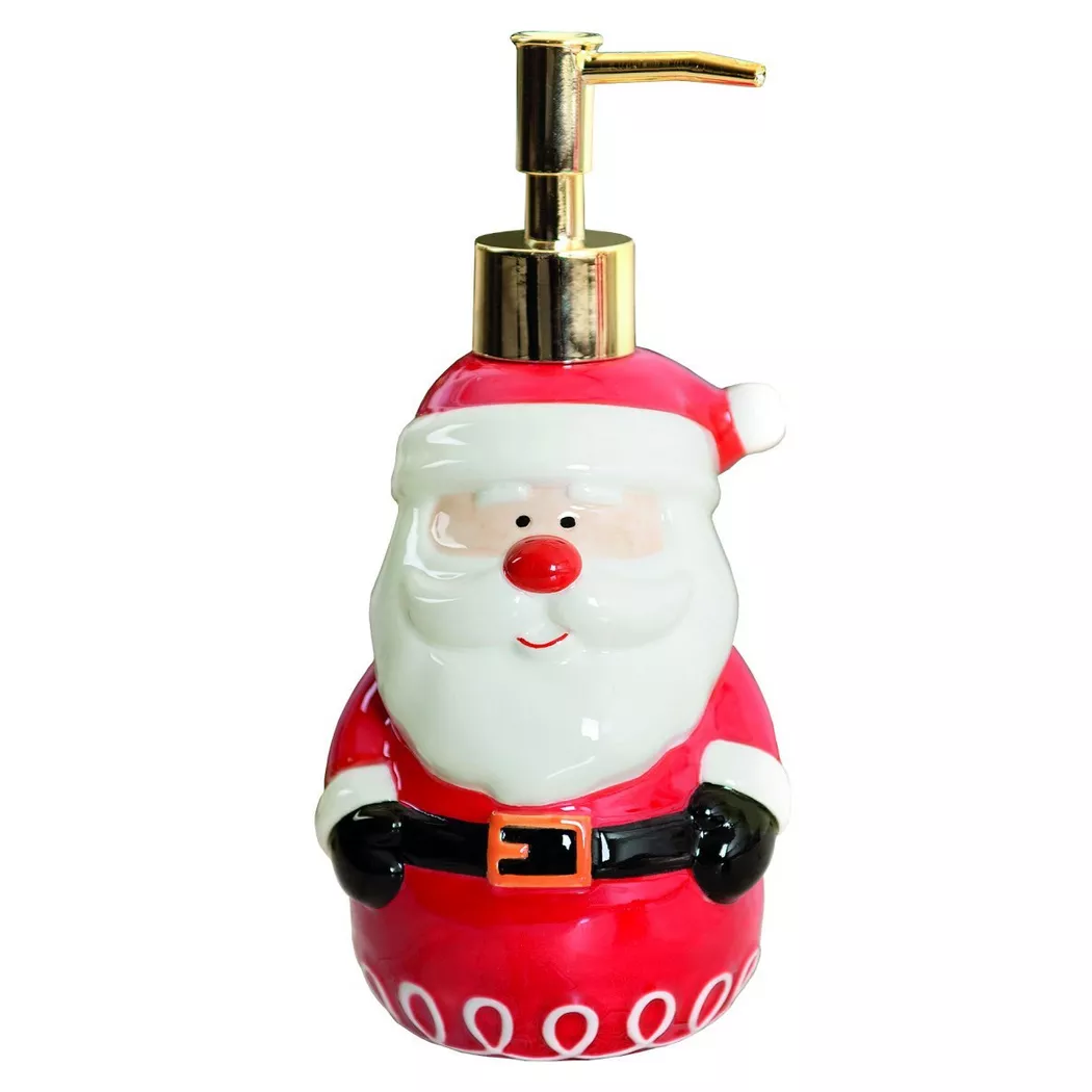 diaqua Seifenspender "Santa Claus 390 ml, Rot/Schwarz/Weiss"