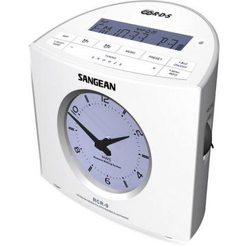 Sangean RCR-9 Radiosveglia FM, AM AUX Bianco