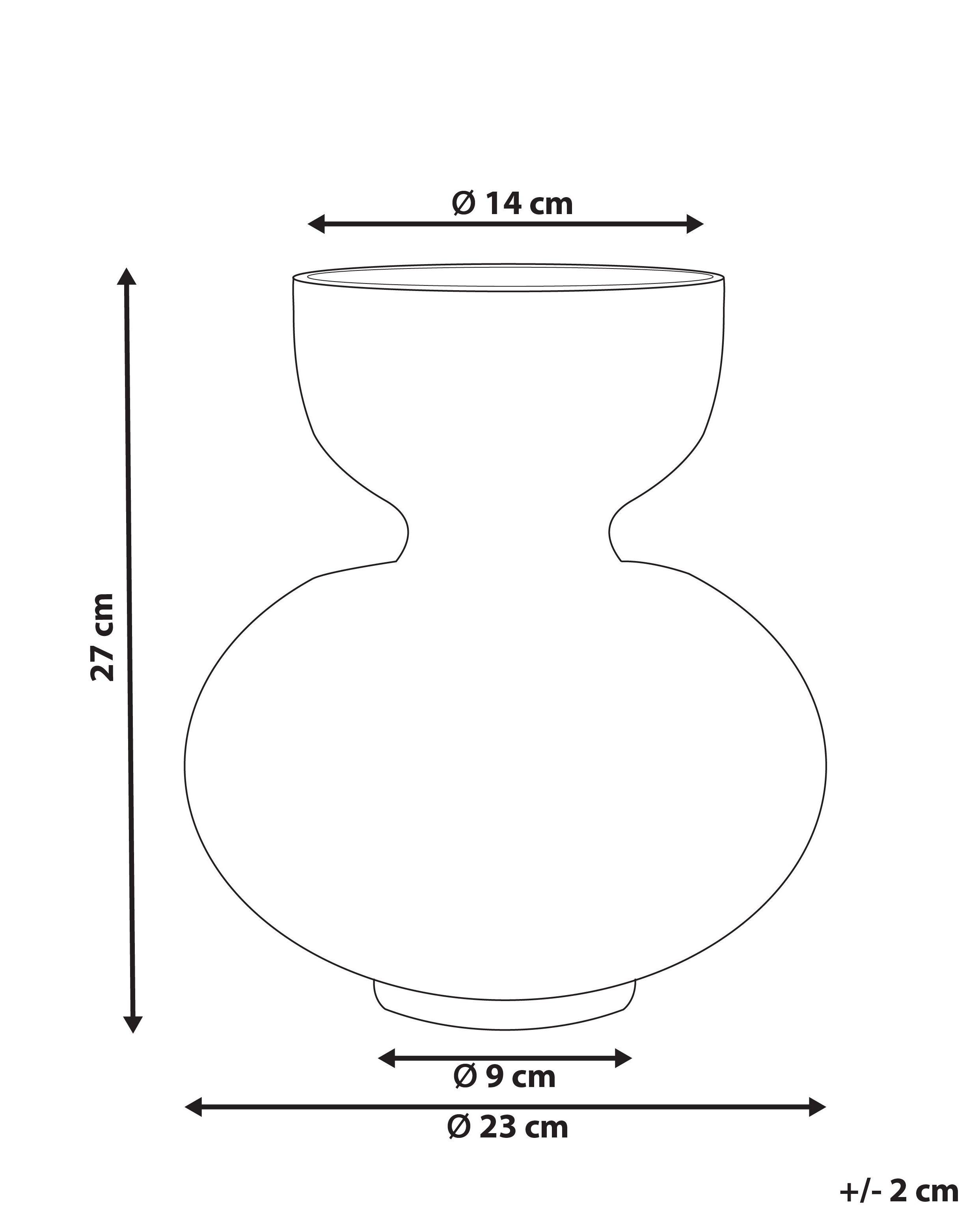 Beliani Vase à fleurs en Verre Moderne PALAIA  