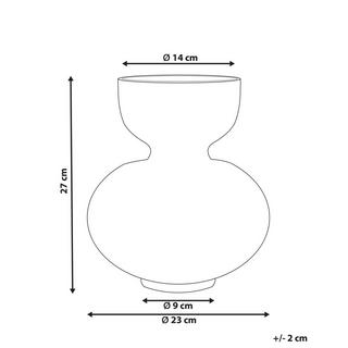 Beliani Vase à fleurs en Verre Moderne PALAIA  