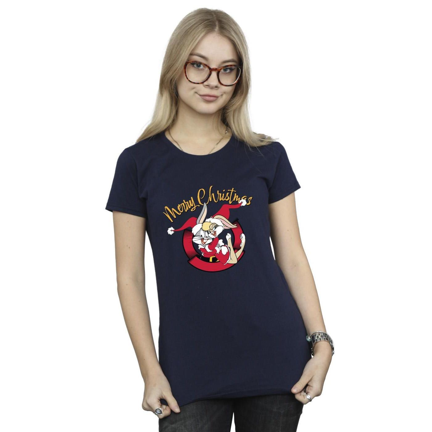 LOONEY TUNES Merry Christmas Bugs Bunny T-Shirt  