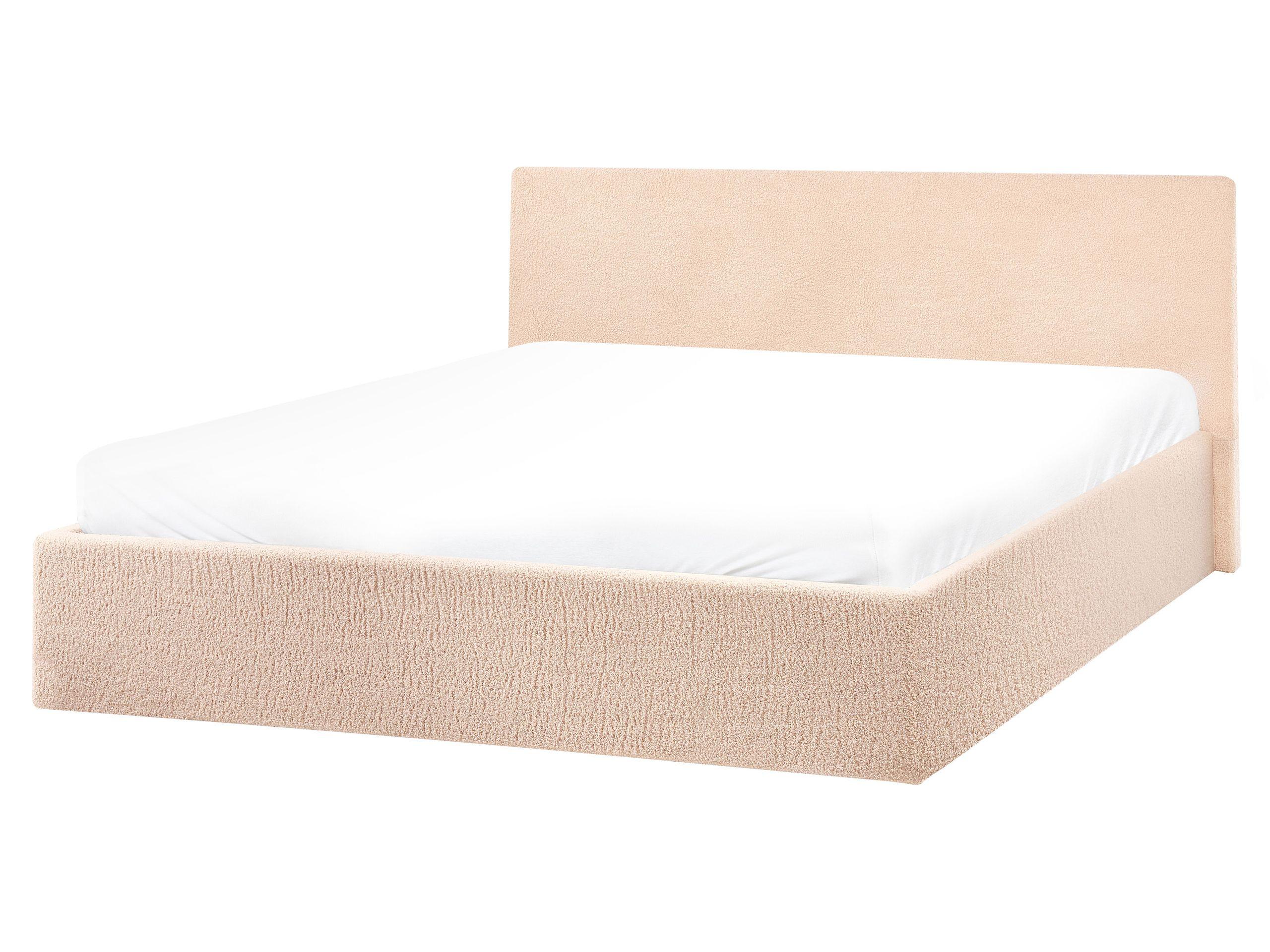 Beliani Lit ottoman en Bouclé Scandinave ORBEY  