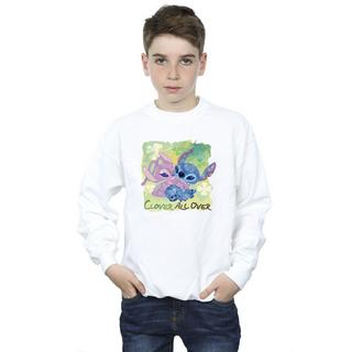 Disney  Lilo And Stitch St Patrick´s Day Clover Sweatshirt 