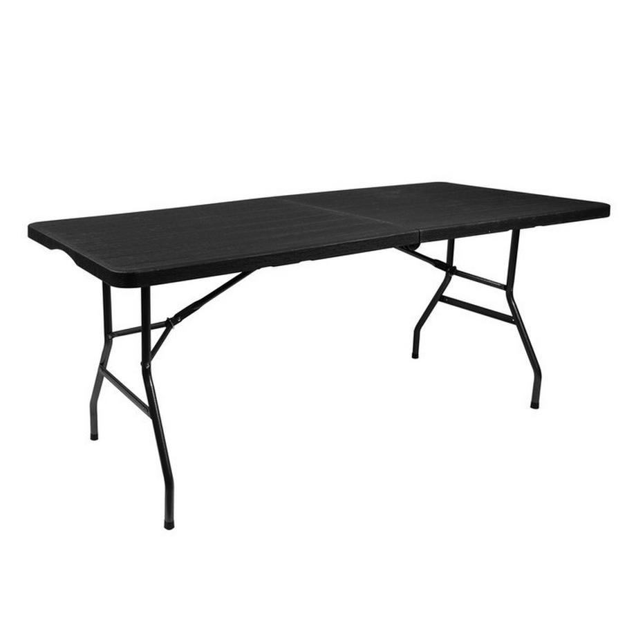 Gardlov Table de jardin pliante noire 180cm  