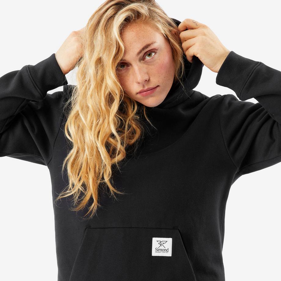 SIMOND  Sweat à capuche en coton Fairtrade/Max Havelaar unisexe, noir 