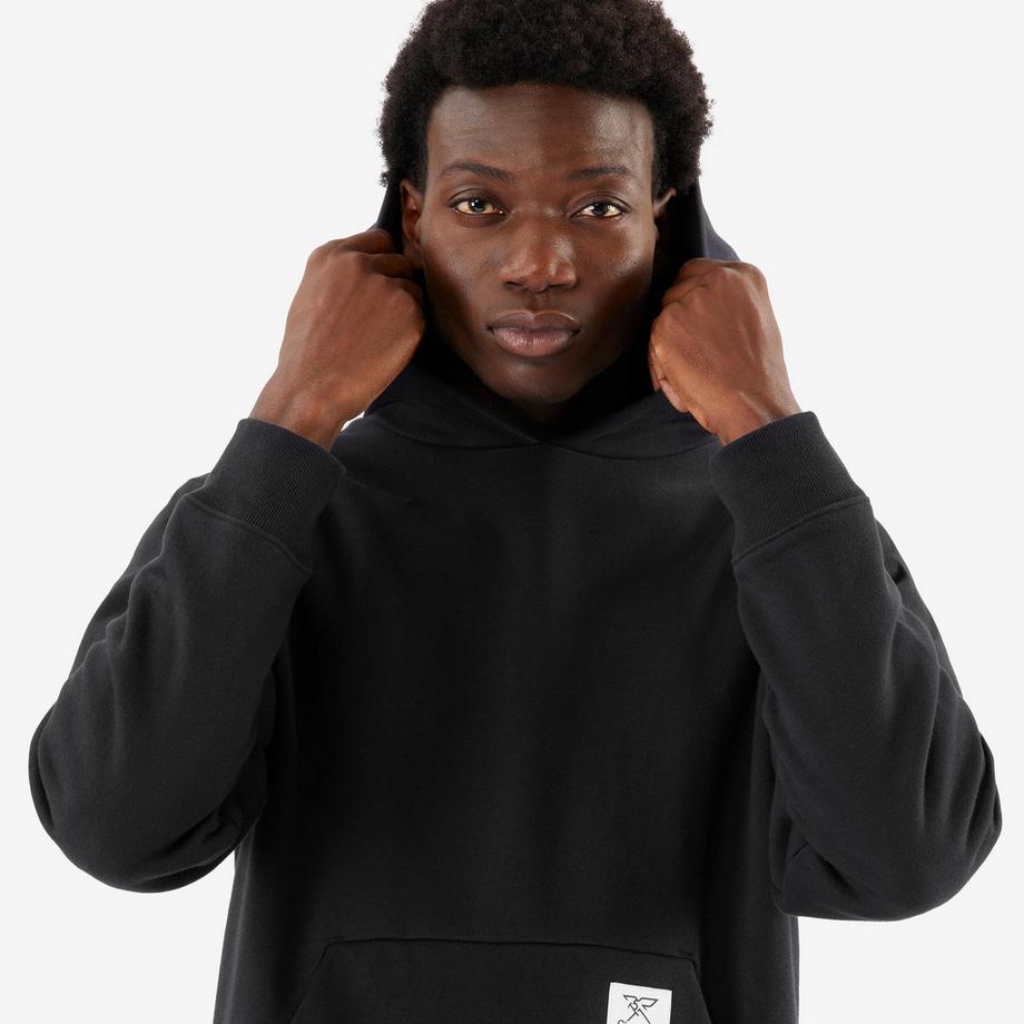SIMOND  Sweat à capuche en coton Fairtrade/Max Havelaar unisexe, noir 