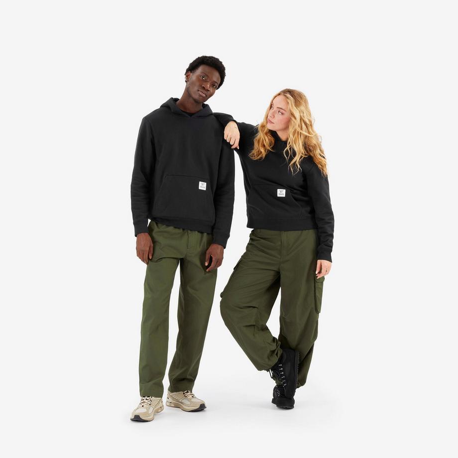 Sweat à capuche en coton Fairtrade/Max Havelaar unisexe, noir
