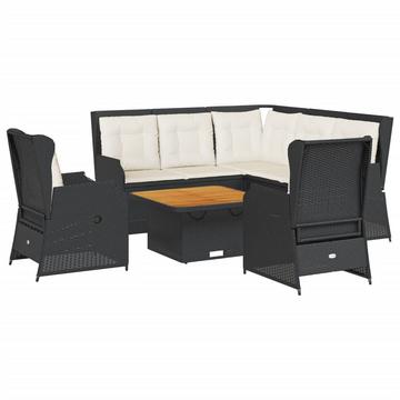 Garten-lounge-set poly-rattan