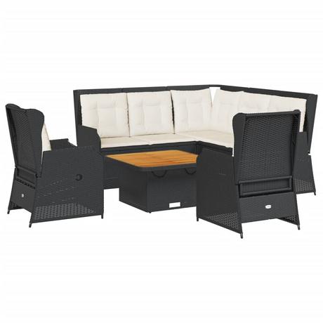 VidaXL set salotti da giardino Polirattan  