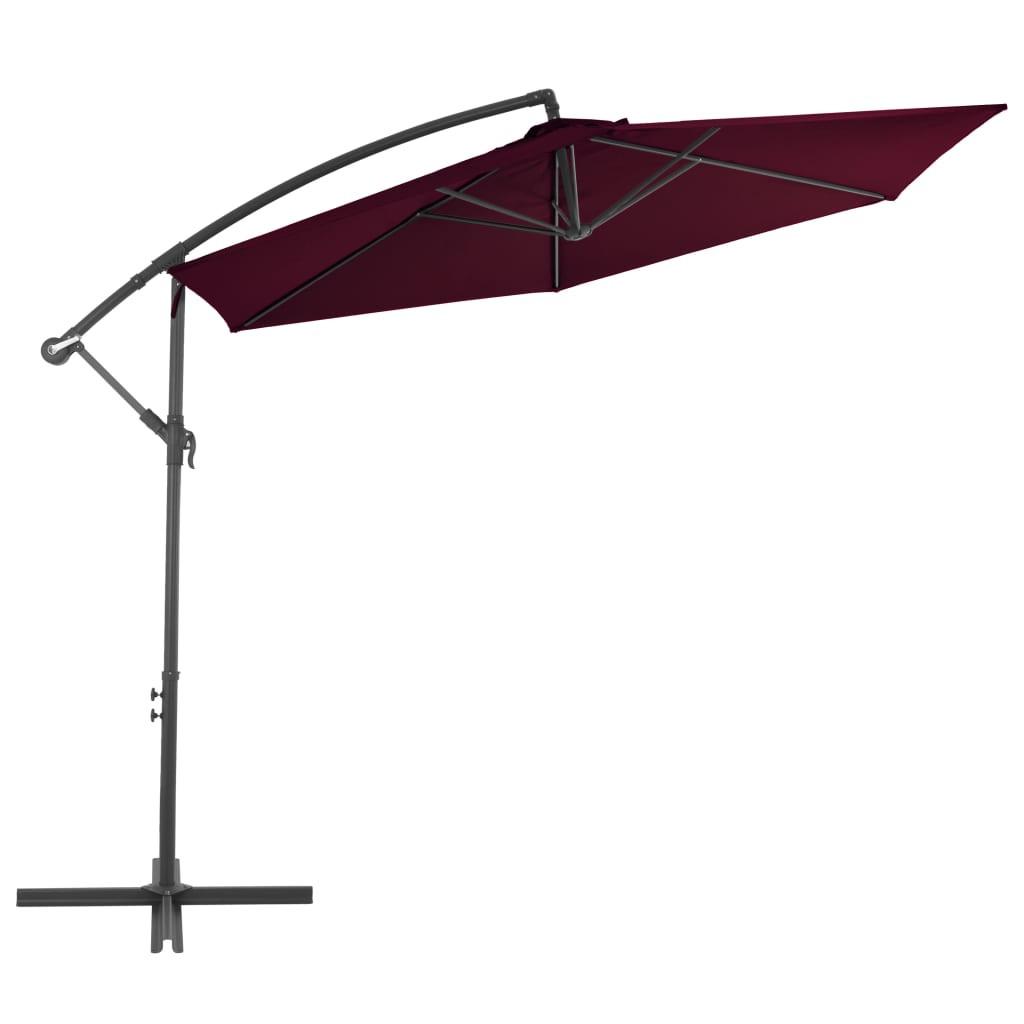 VidaXL Parasol de jardin en porte-à-faux  