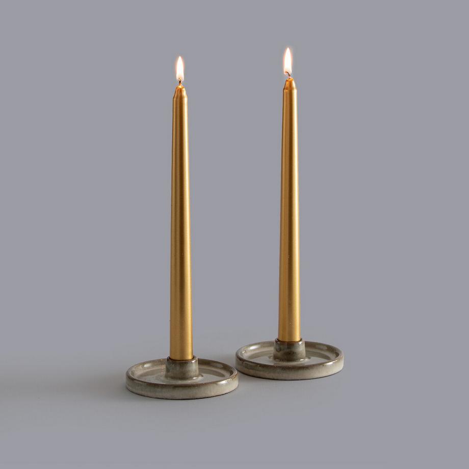La Redoute Intérieurs  2er-Set glatte Kerzen Caspar 
