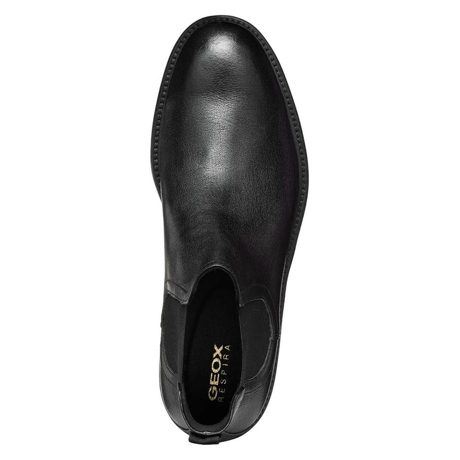 GEOX Tiberio Bottines en Cuir Verni  