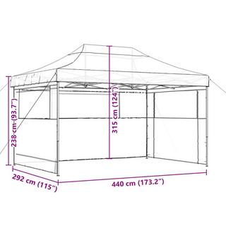 VidaXL tenda per feste Poliestere  