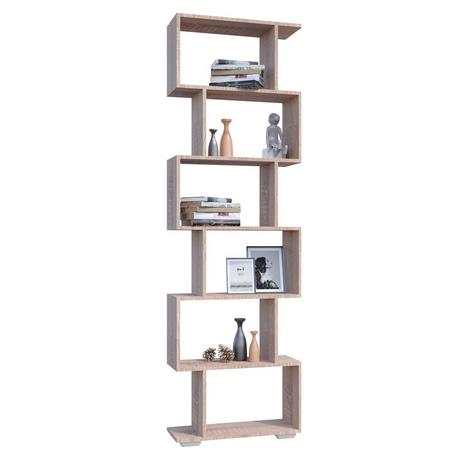 VCM Holz Raumteiler Stand Regal Bücherregal Deko Bücher 6 Fächer Standregal Palusa L  