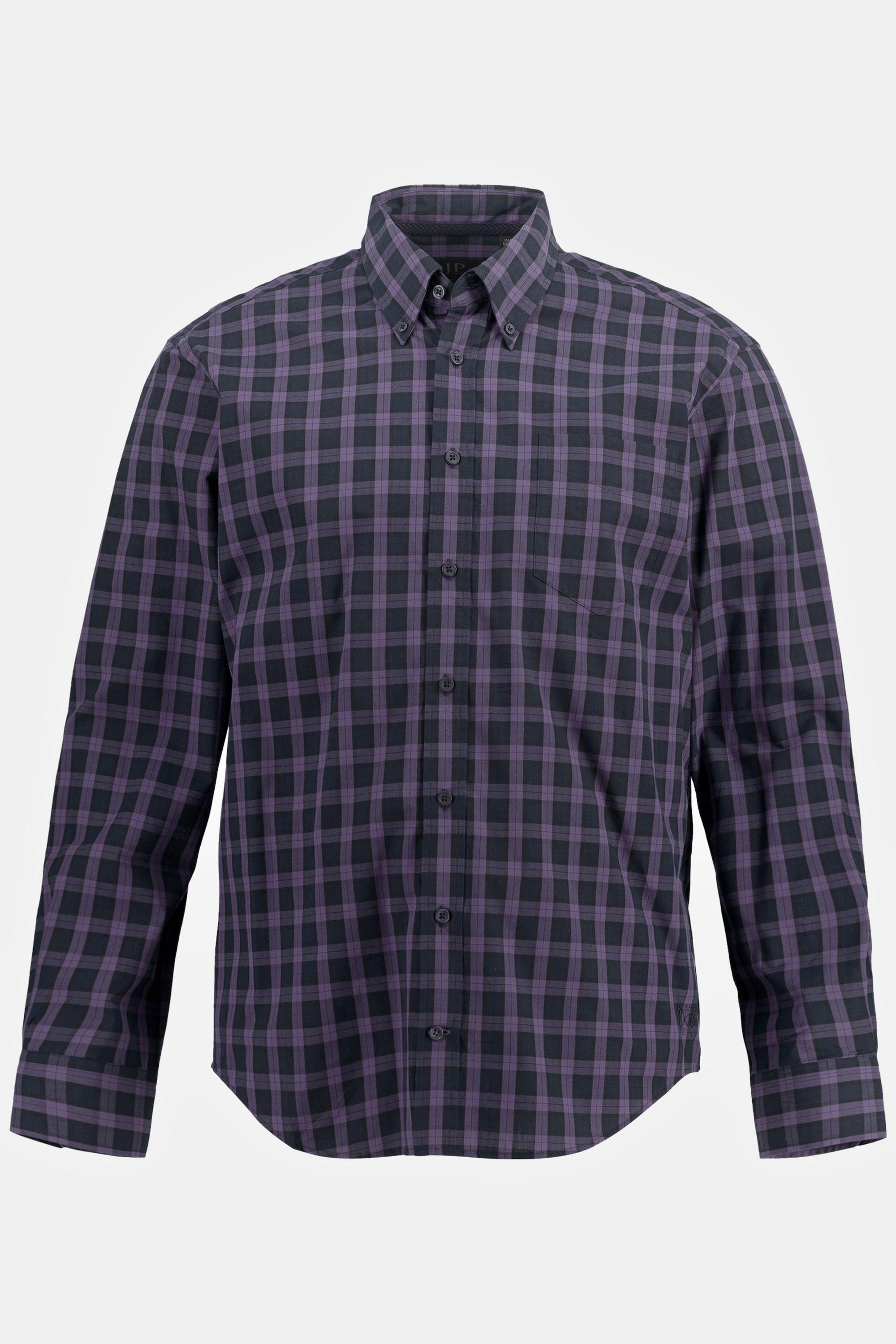 JP1880  Karohemd, Langarm, Buttondown-Kragen, Modern Fit 