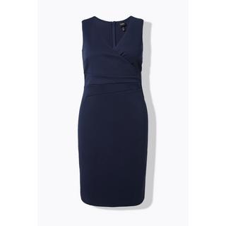 Ulla Popken Scubakleid ärmellos Drapierung  