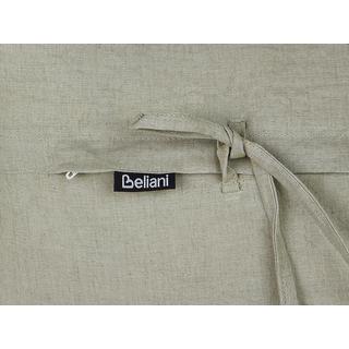 Beliani Dekokissen 2er Set aus Leinen Klassisch SASSAFRAS  