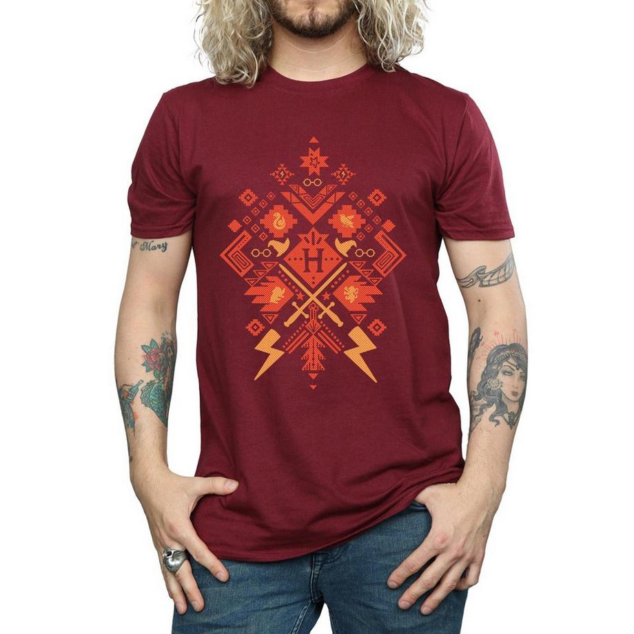HARRY-POTTER Azteken-Print T-Shirt  
