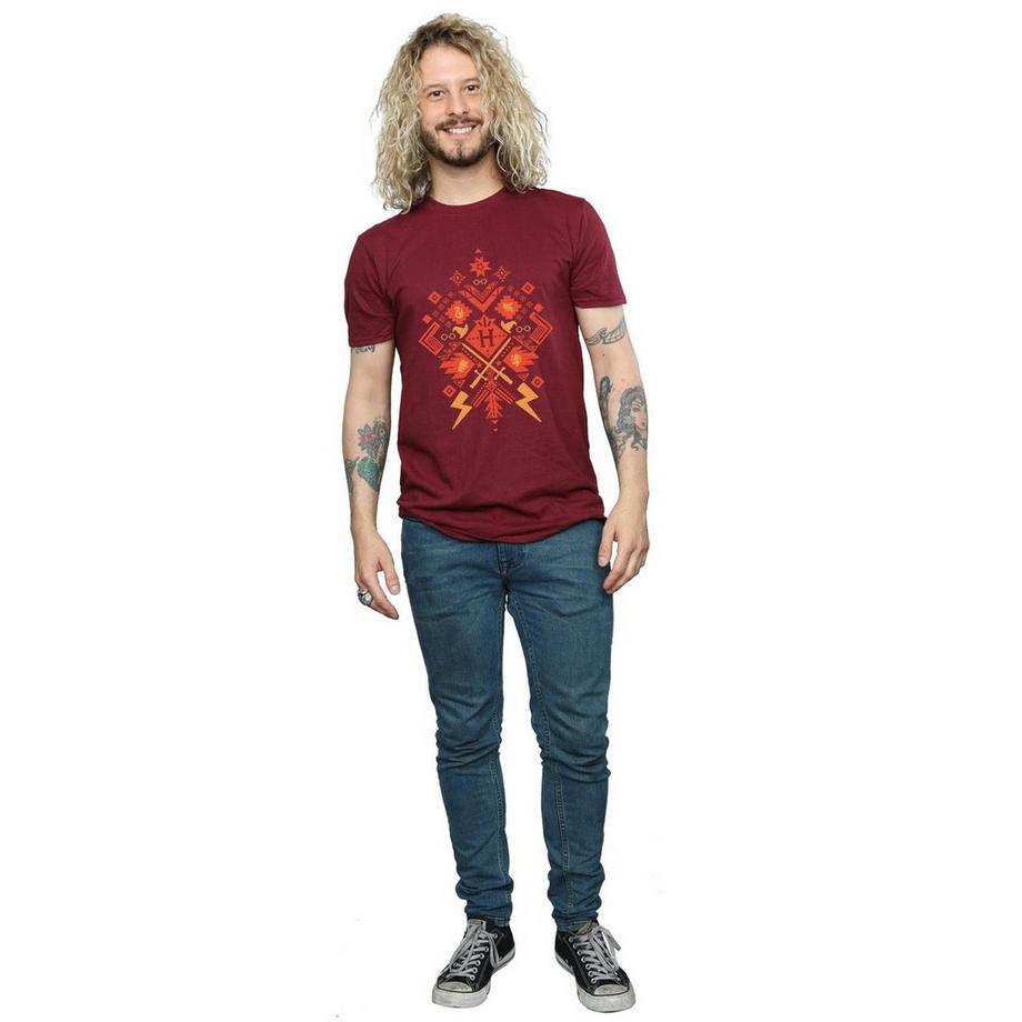 HARRY-POTTER Azteken-Print T-Shirt  