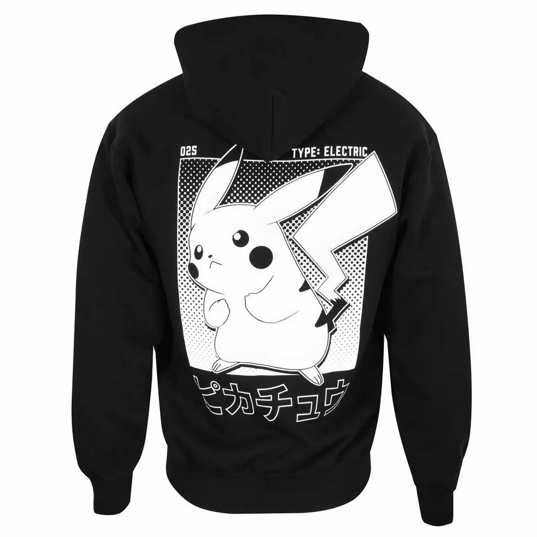 Heroes - Sweatshirt - Pokemon - Pikachu, für Damen, Schwarz, Größe L