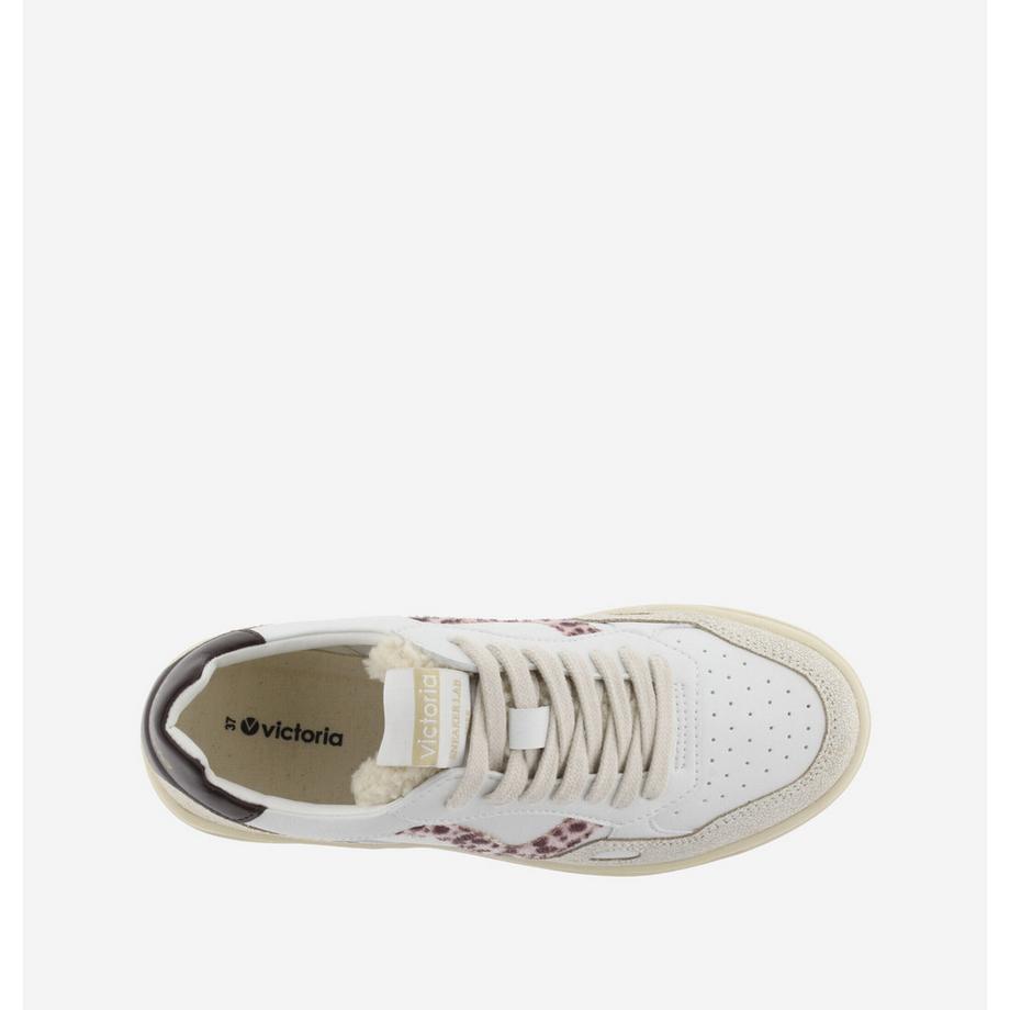 Victoria Baskets effet cuir animal  
