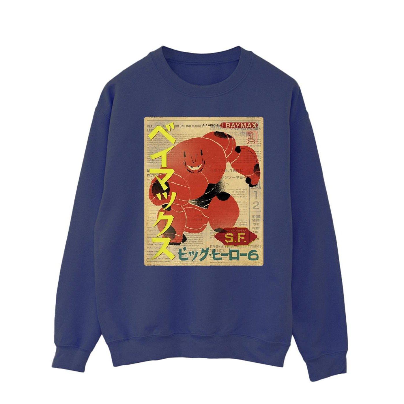 Disney  Big Hero 6 Baymax Baymax Newspaper Sweatshirt 