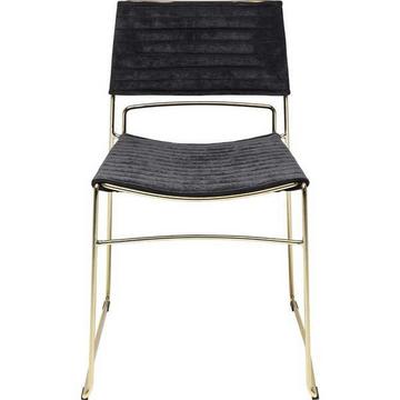 Stuhl Hugo Schwarz Gold