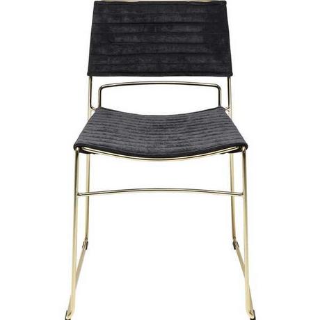 mutoni Stuhl Hugo Schwarz Gold  