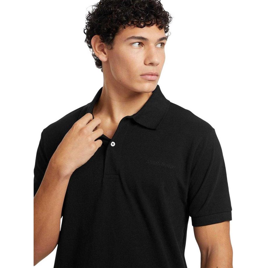 GUESS  Maglietta Polo Logo Ricamato Maniche Corte 