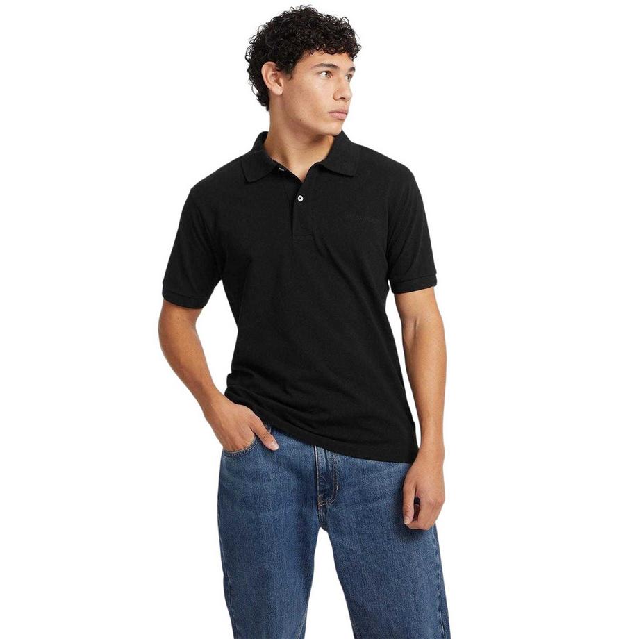 Maglietta Polo Logo Ricamato Maniche Corte