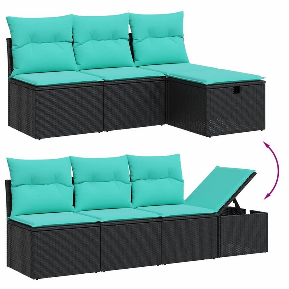 VidaXL Garten sofagarnitur poly-rattan  