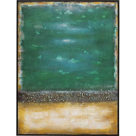 KARE Design Tableau sur toile Vista vert 90x120  