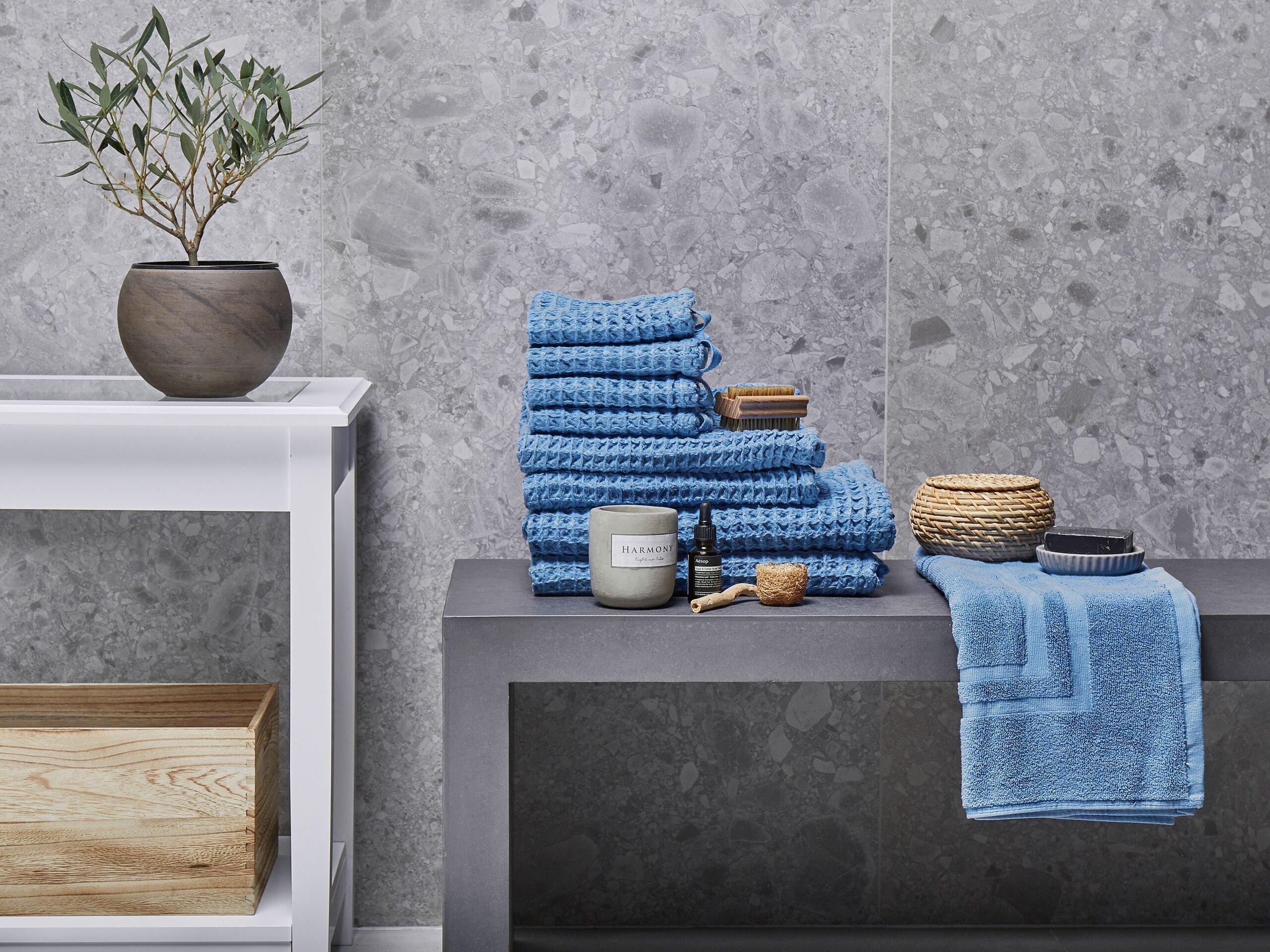 Beliani Lot de 9 serviettes en Coton AREORA  