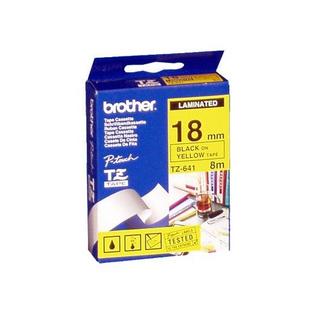 brother Cassetta nastro Brother TZe TZe-641 Colore Nastro: Giallo Colore carattere:Nero 18 mm 8 m  