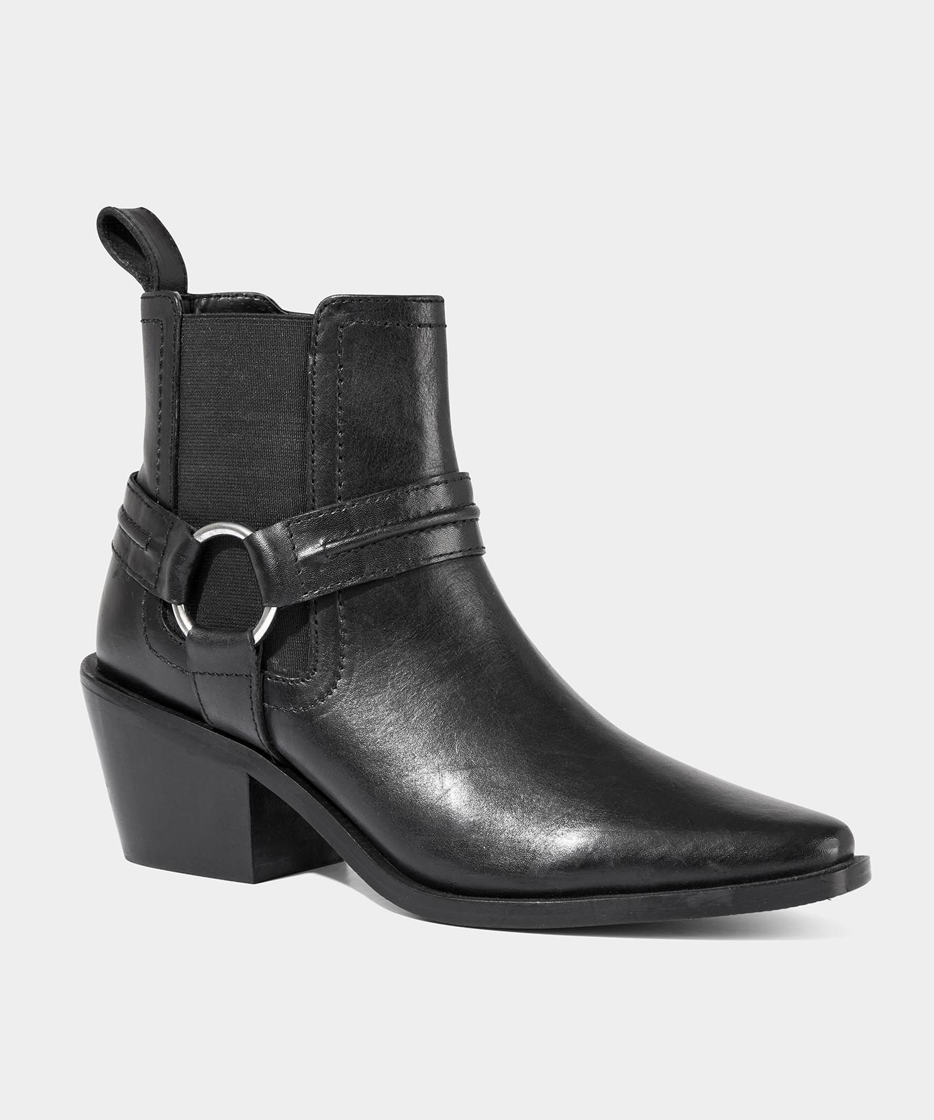Joe Browns  Bottines western en cuir noir 