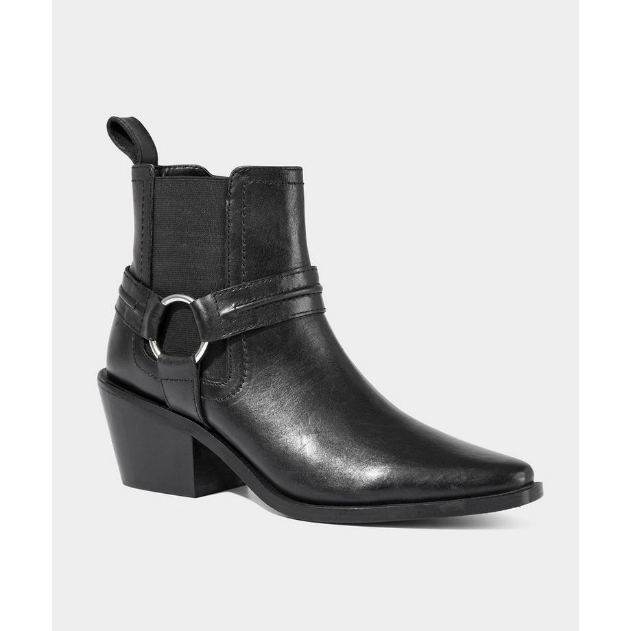 Joe Browns  Schwarze Western-Stiefeletten aus Leder 