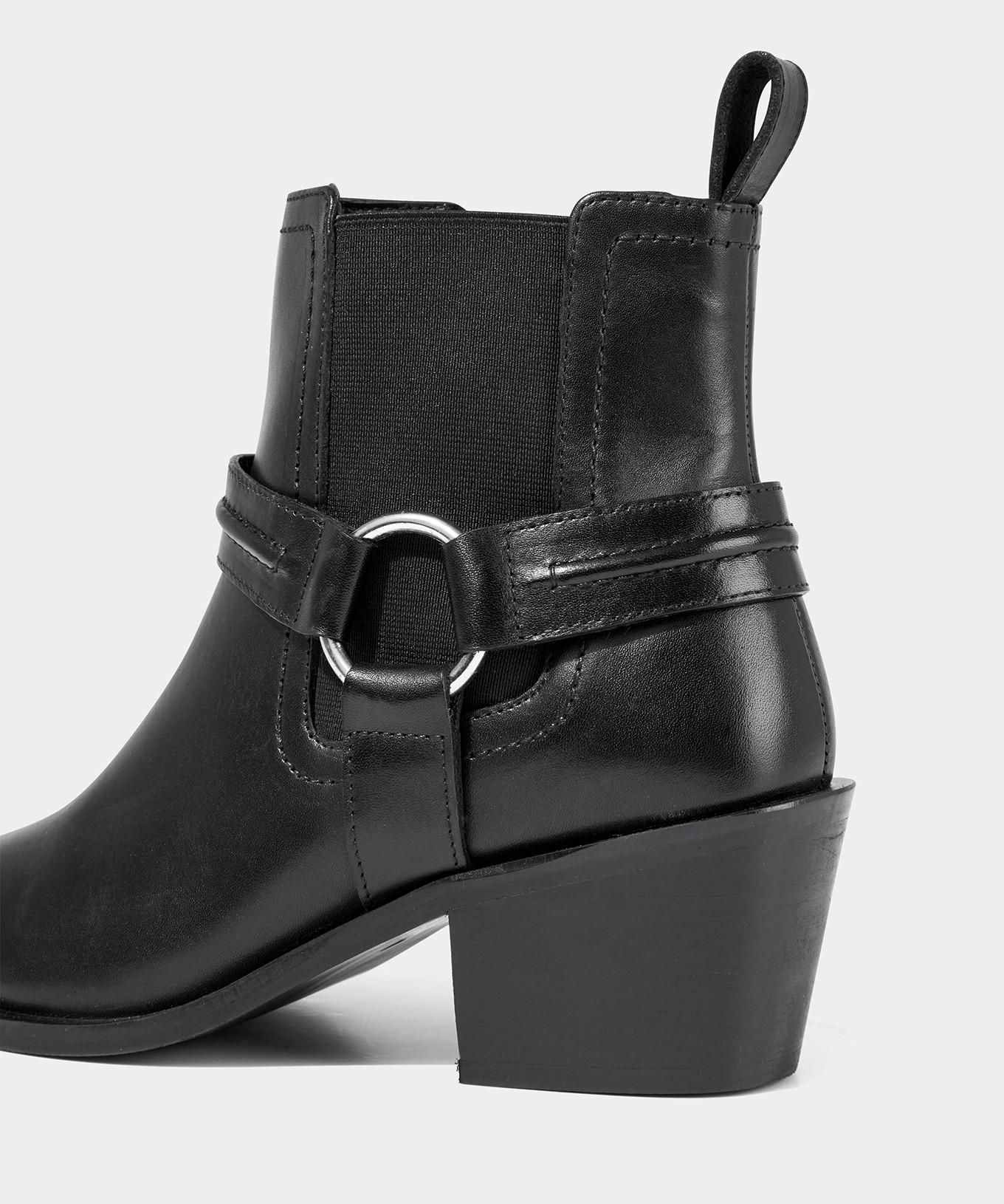 Joe Browns  Bottines western en cuir noir 