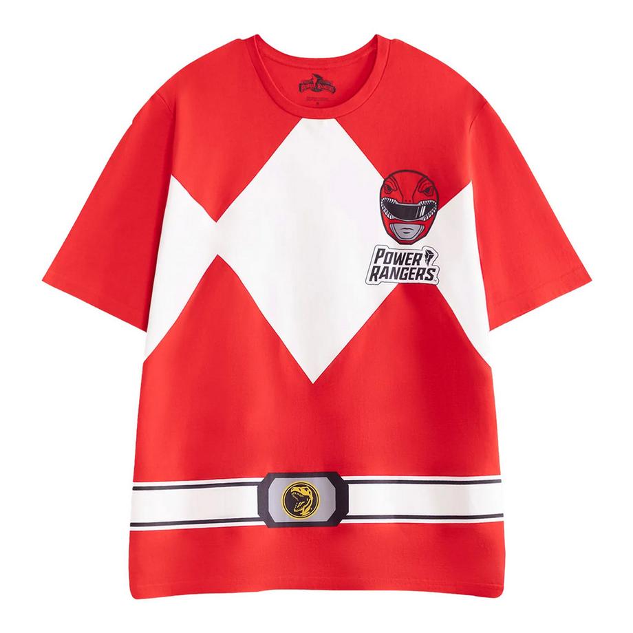 Power Rangers  Ensemble De Pyjama Long Manches Courtes Motif Power Ranger Rouge 