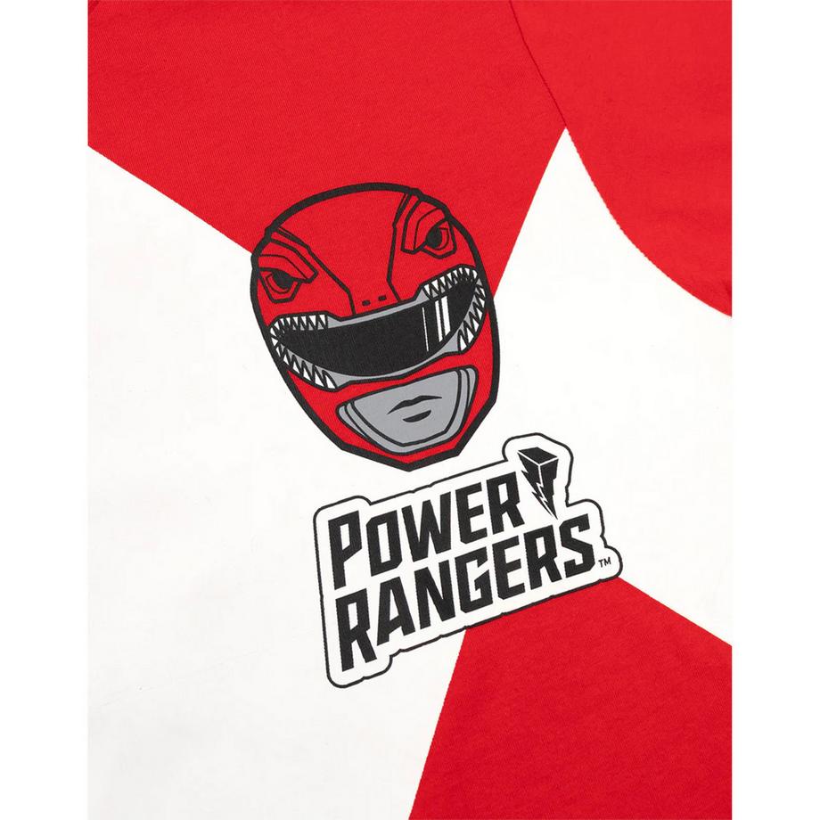 Power Rangers  Ensemble De Pyjama Long Manches Courtes Motif Power Ranger Rouge 
