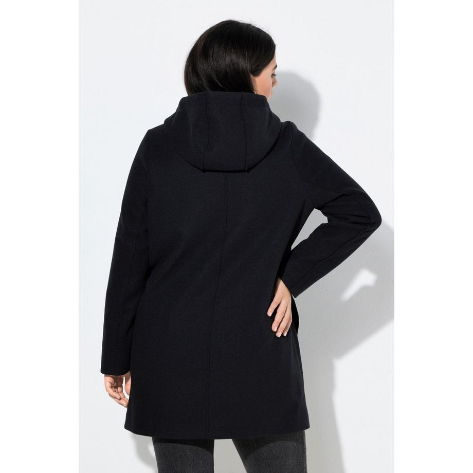 Ulla Popken Dufflecoat Knebelknöpfe Kapuze  