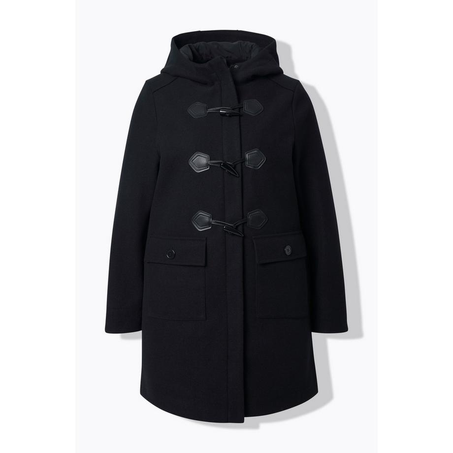 Ulla Popken Dufflecoat Knebelknöpfe Kapuze  