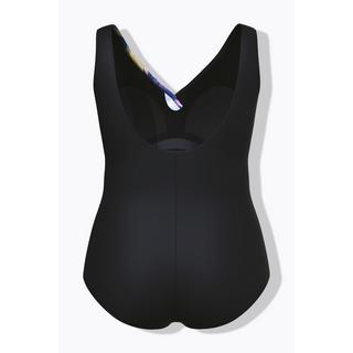 Ulla Popken Maillot de bain Motif feuilles Drapé Bonnets souples  